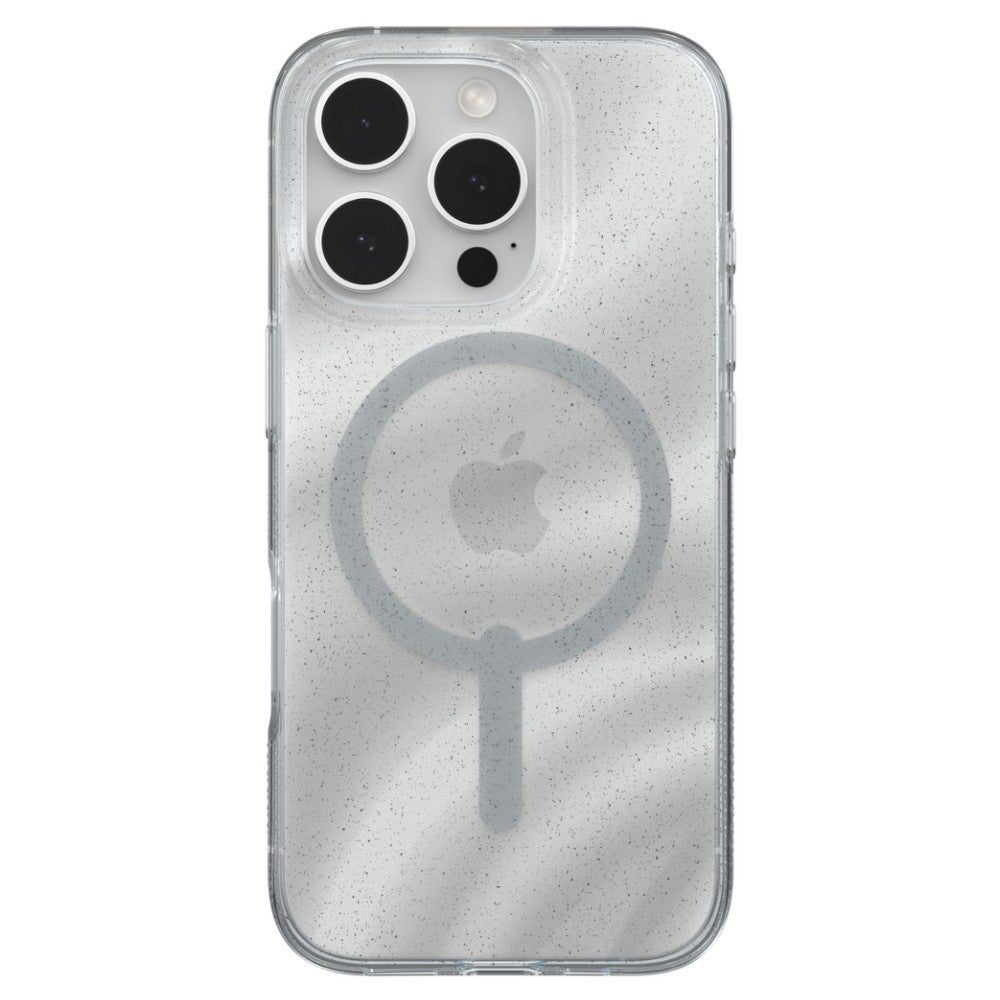 ZAGG Milan Snap MagSafe Case (Suits iPhone 16 Pro) - White Swirl Glitter