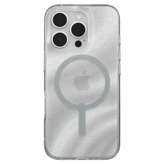 ZAGG Milan Snap MagSafe Case (Suits iPhone 16 Pro) - White Swirl Glitter