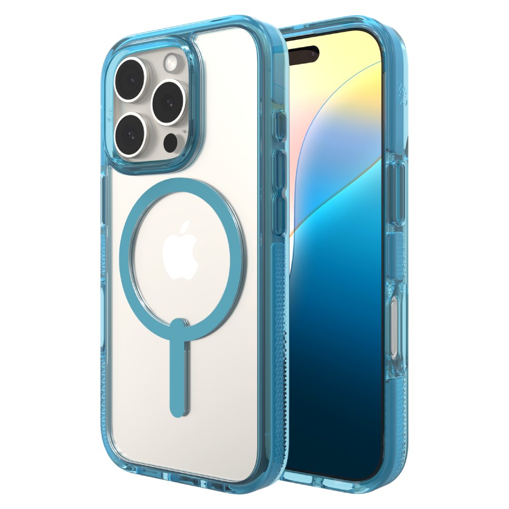 ZAGG Santa Cruz Snap MagSafe Case (Suits iPhone 16 Pro) - Retro Blue