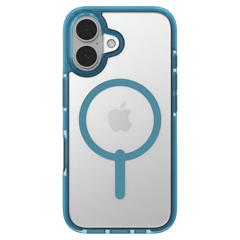 ZAGG Santa Cruz Snap MagSafe Case (Suits iPhone 16) - Retro Blue