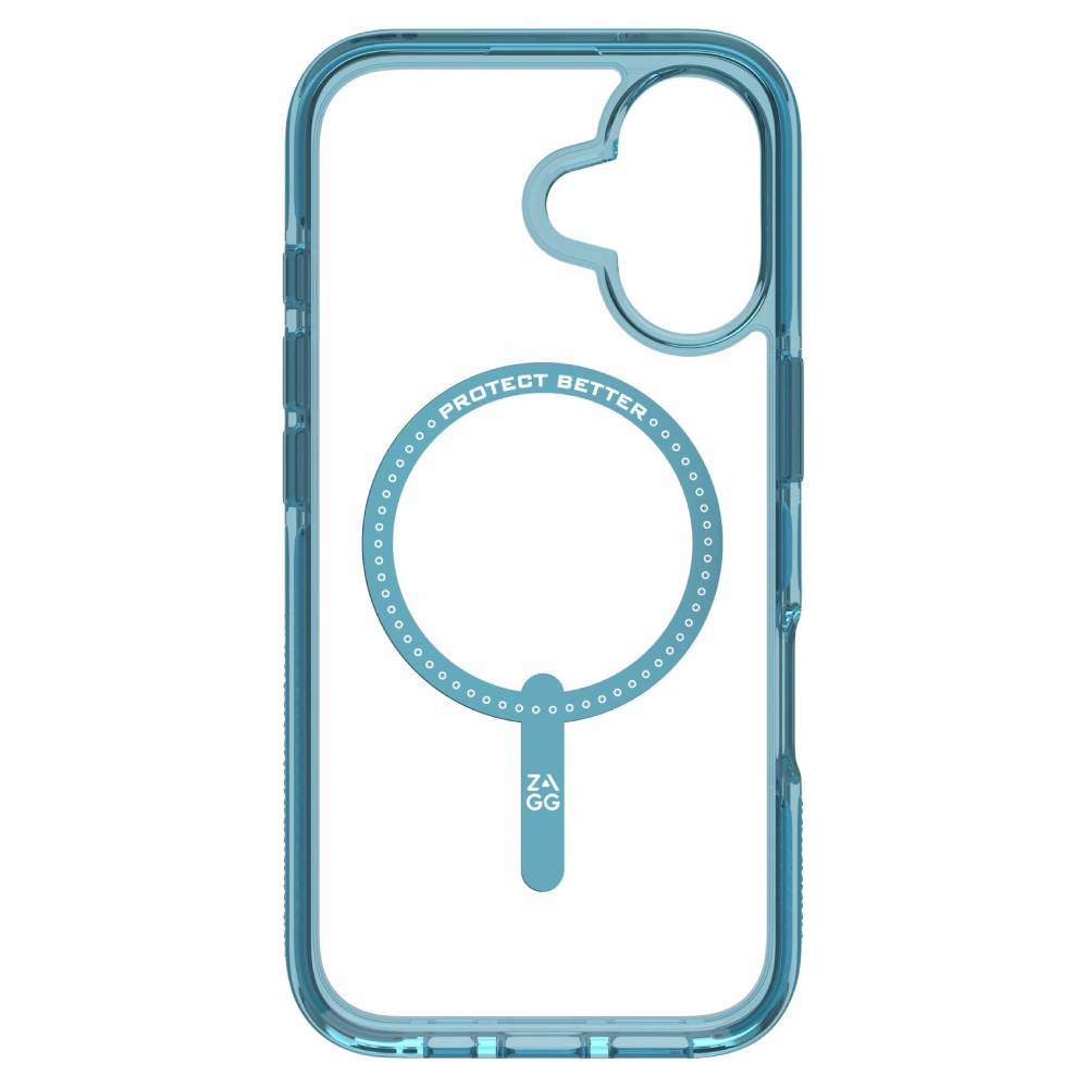 ZAGG Santa Cruz Snap MagSafe Case (Suits iPhone 16) - Retro Blue