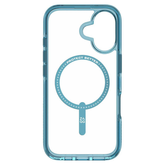 ZAGG Santa Cruz Snap MagSafe Case (Suits iPhone 16) - Retro Blue