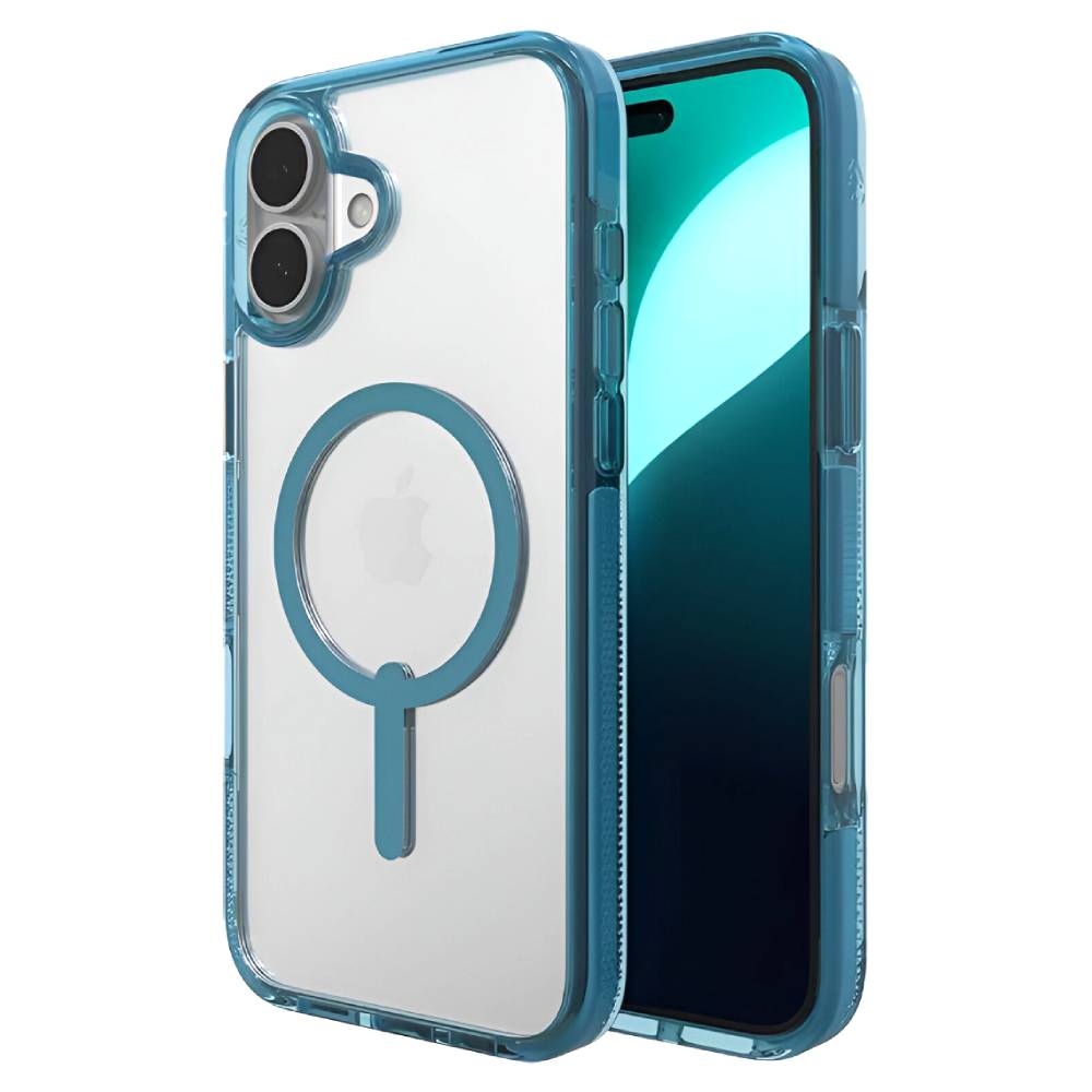 ZAGG Santa Cruz Snap MagSafe Case (Suits iPhone 16) - Retro Blue