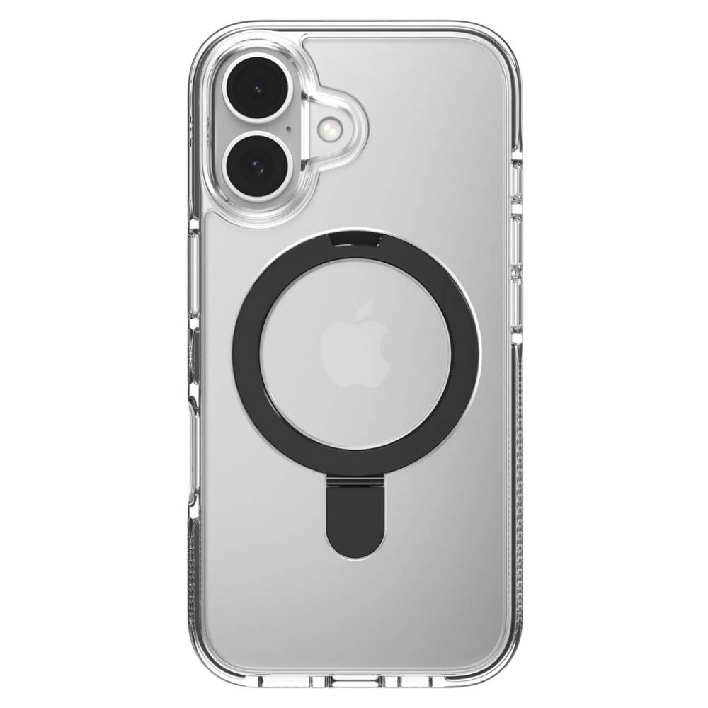 ZAGG Santa Cruz Snap Ring Stand Case (Suits iPhone 16) - Clear