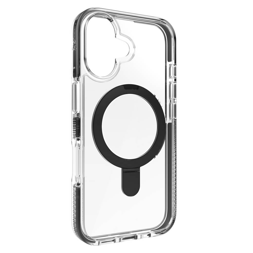 ZAGG Santa Cruz Snap Ring Stand Case (Suits iPhone 16) - Clear