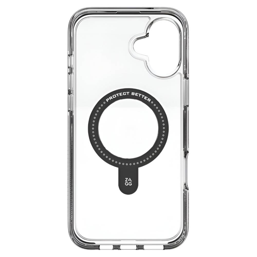 ZAGG Santa Cruz Snap Ring Stand Case (Suits iPhone 16 Plus) - Clear