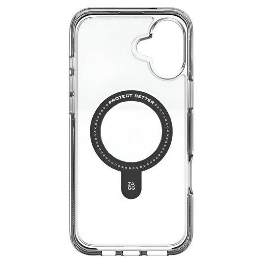 ZAGG Santa Cruz Snap Ring Stand Case (Suits iPhone 16 Plus) - Clear
