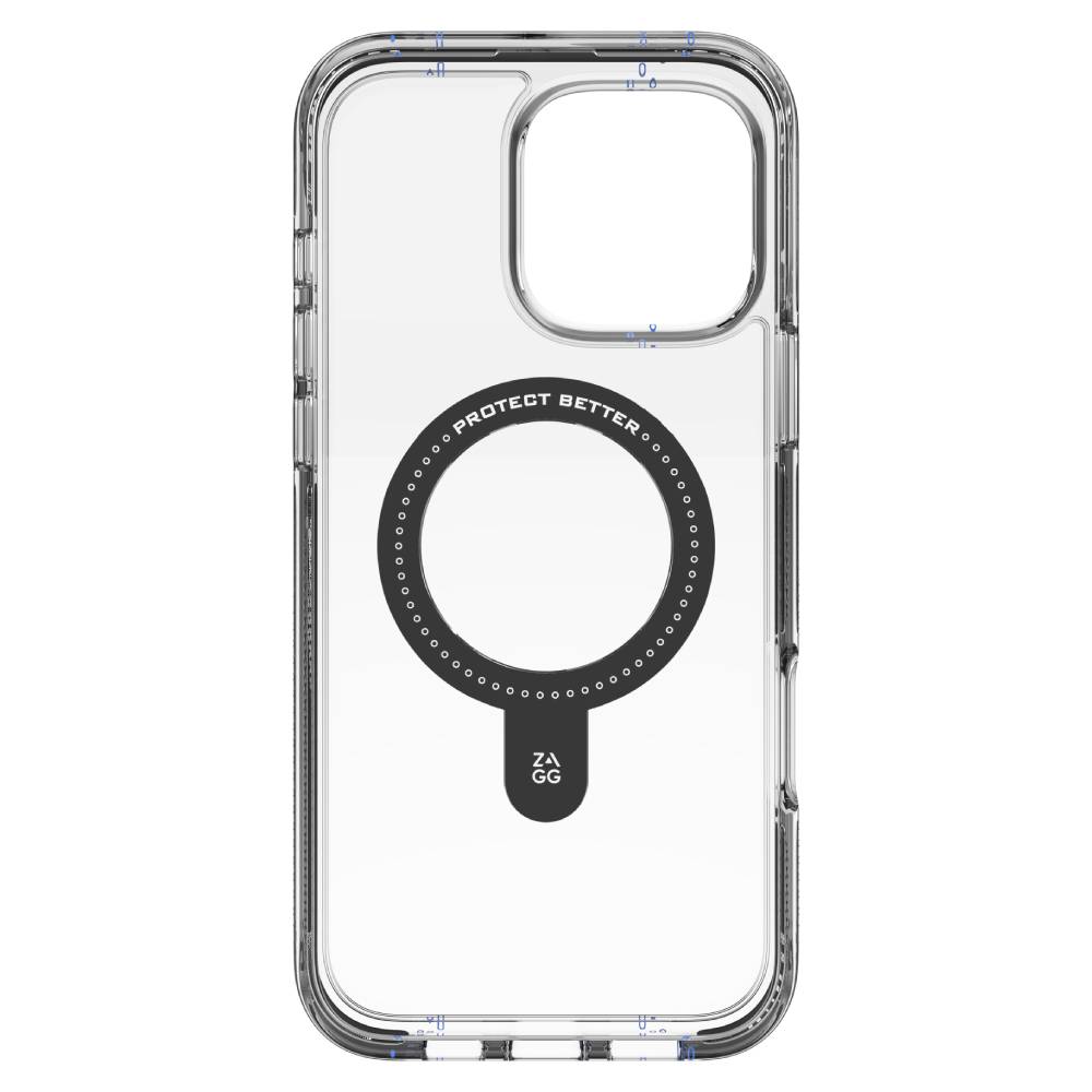 ZAGG Santa Cruz Snap Ring Stand Case (Suits iPhone 16 Pro) - Clear