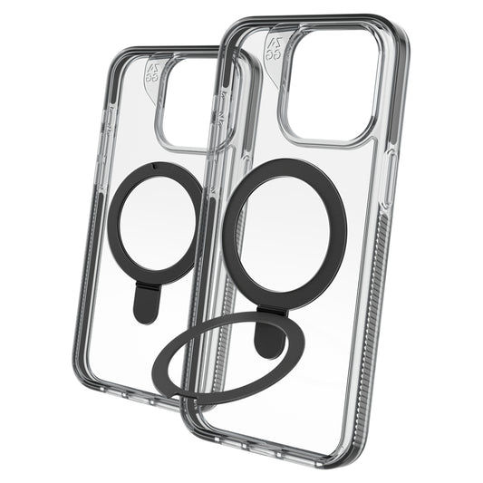 ZAGG Santa Cruz Snap Ring Stand MagSafe Case (Suits iPhone 15 Pro Max) - Black