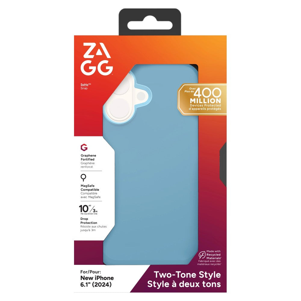 ZAGG SoHo Snap MagSafe Case (Suits iPhone 16) - Blue