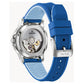Bulova Marine Star Automatic Skeleton Blue Silicon Women's Watch (96L324)