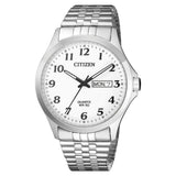 Citizen Dress White Dial Stainless Steel Men's Watch (BF5000-94A)