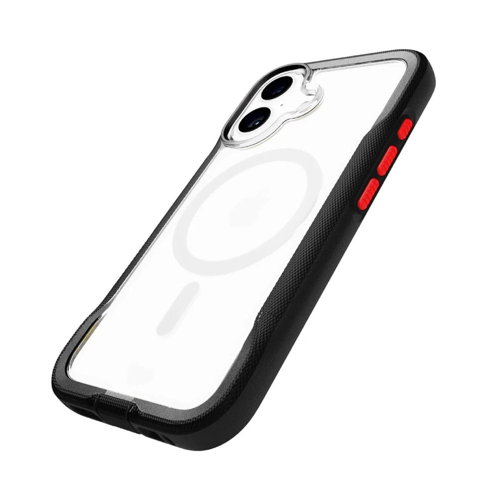 Tech21 EvoPro MagSafe Case (Suits iPhone 16) - Clear/Black