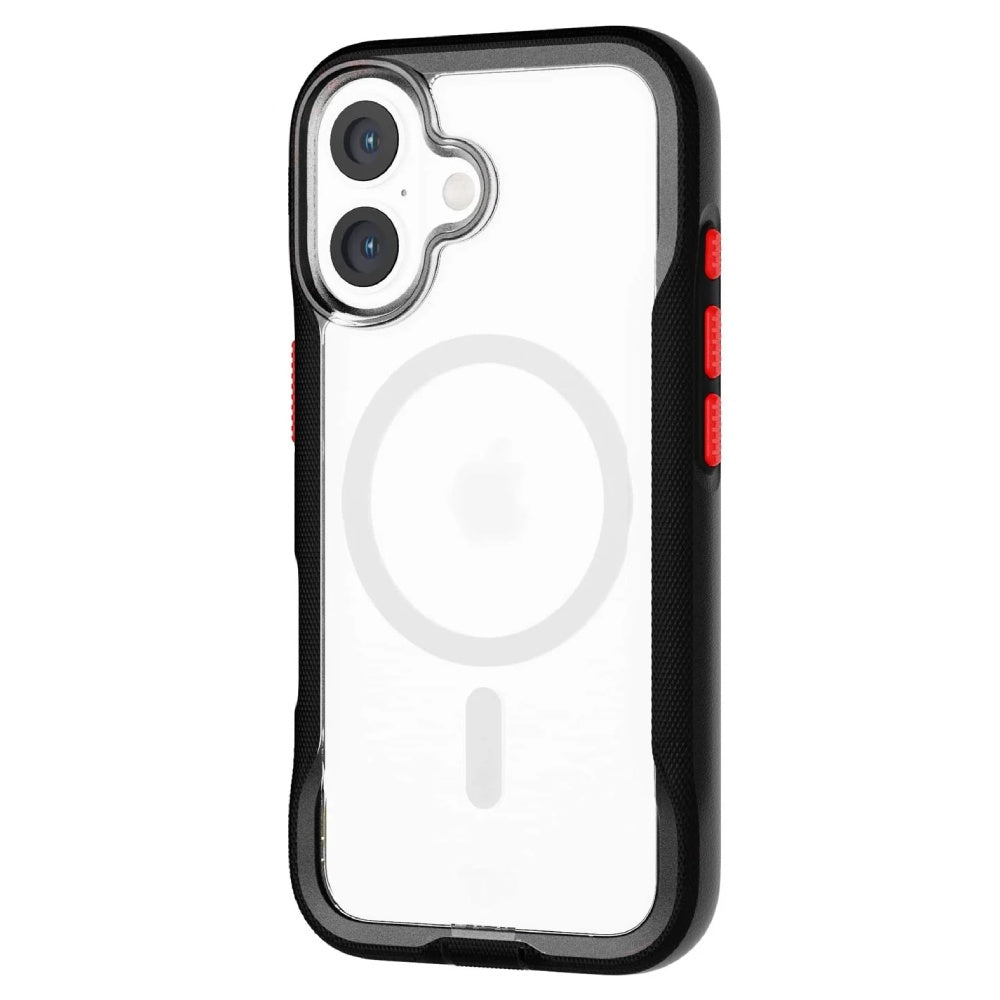 Tech21 EvoPro MagSafe Case (Suits iPhone 16) - Clear/Black