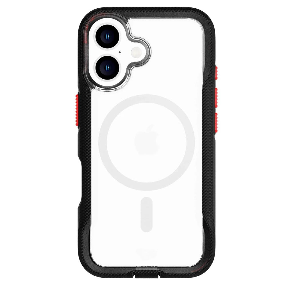 Tech21 EvoPro MagSafe Case (Suits iPhone 16) - Clear/Black