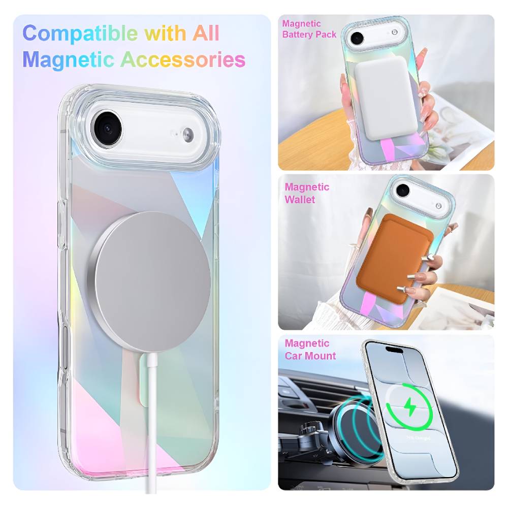Soka Holographic MagSafe Case (Suits iPhone 17 Air) - Iridescent