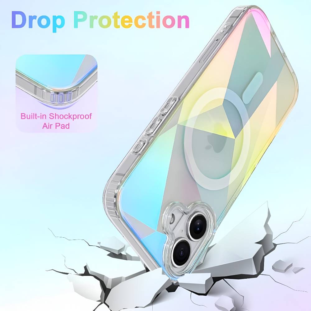 Soka Holographic MagSafe Case (Suits iPhone 17) - Iridescent