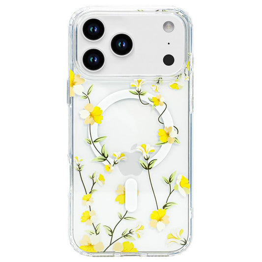 Soka Flower MagSafe Case (Suits IPhone 17 Pro) - Yellow Flower