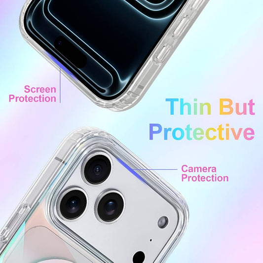Soka Holographic MagSafe Case (Suits iPhone 17 Pro Max) - Iridescent