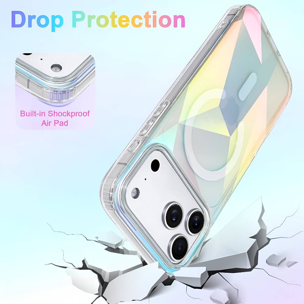 Soka Holographic MagSafe Case (Suits iPhone 17 Pro Max) - Iridescent