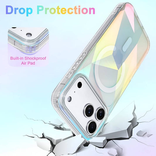 Soka Holographic MagSafe Case (Suits iPhone 17 Pro) - Iridescent