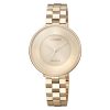 Citizen Dress Rose-Gold Dial Stainless Steel Women's Watch (EM0603-89X)