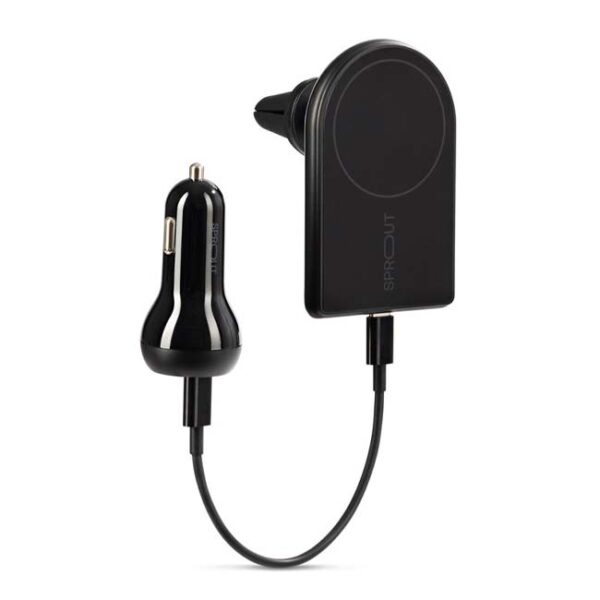 Sprout Wireless Magnetic Car Charger Black Online Pop Phones Australia