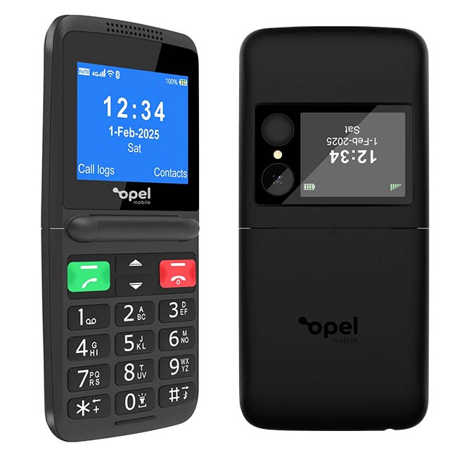 Opel Flip Fold 4G (2.4-inch, 64MB RAM+128MB Storage) - Black Online ...